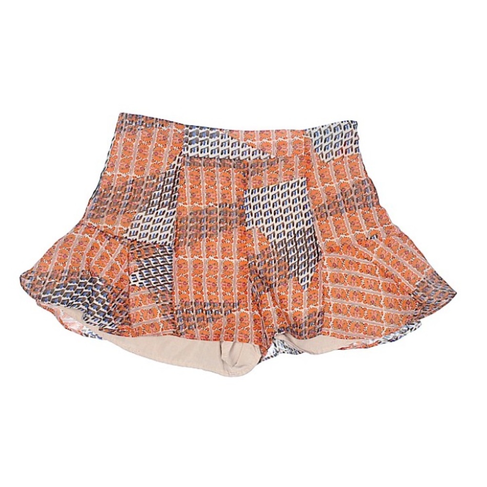 Altar’d State Floral Patchwork Frills  Shorts